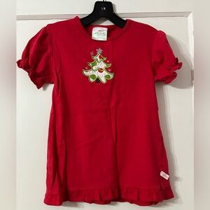Size 12 Lollywolly Doodle Girl’s Christmas Shirt